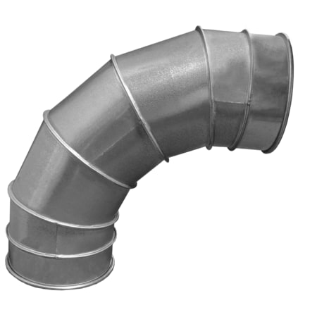 Us Duct Clamp Together 90 deg Elbow-1.5 CLR, 8" Dia, Glv, 20 GA REGS0890.G20